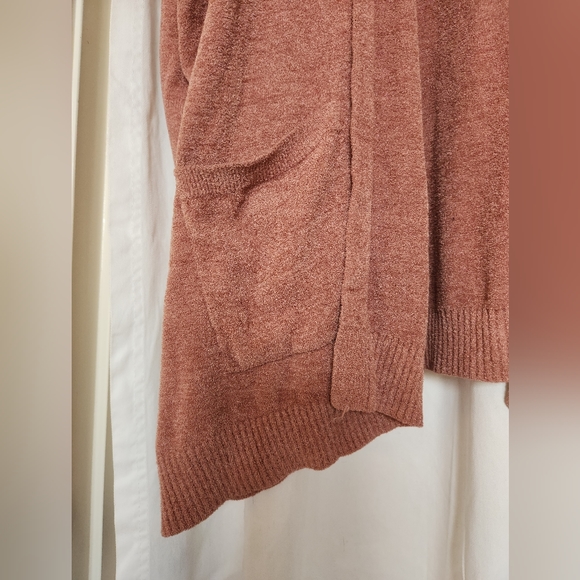 BAREFOOT DREAMS Hooded Open Front Cardigan – Terracotta US Women M - Picture 3 of 5